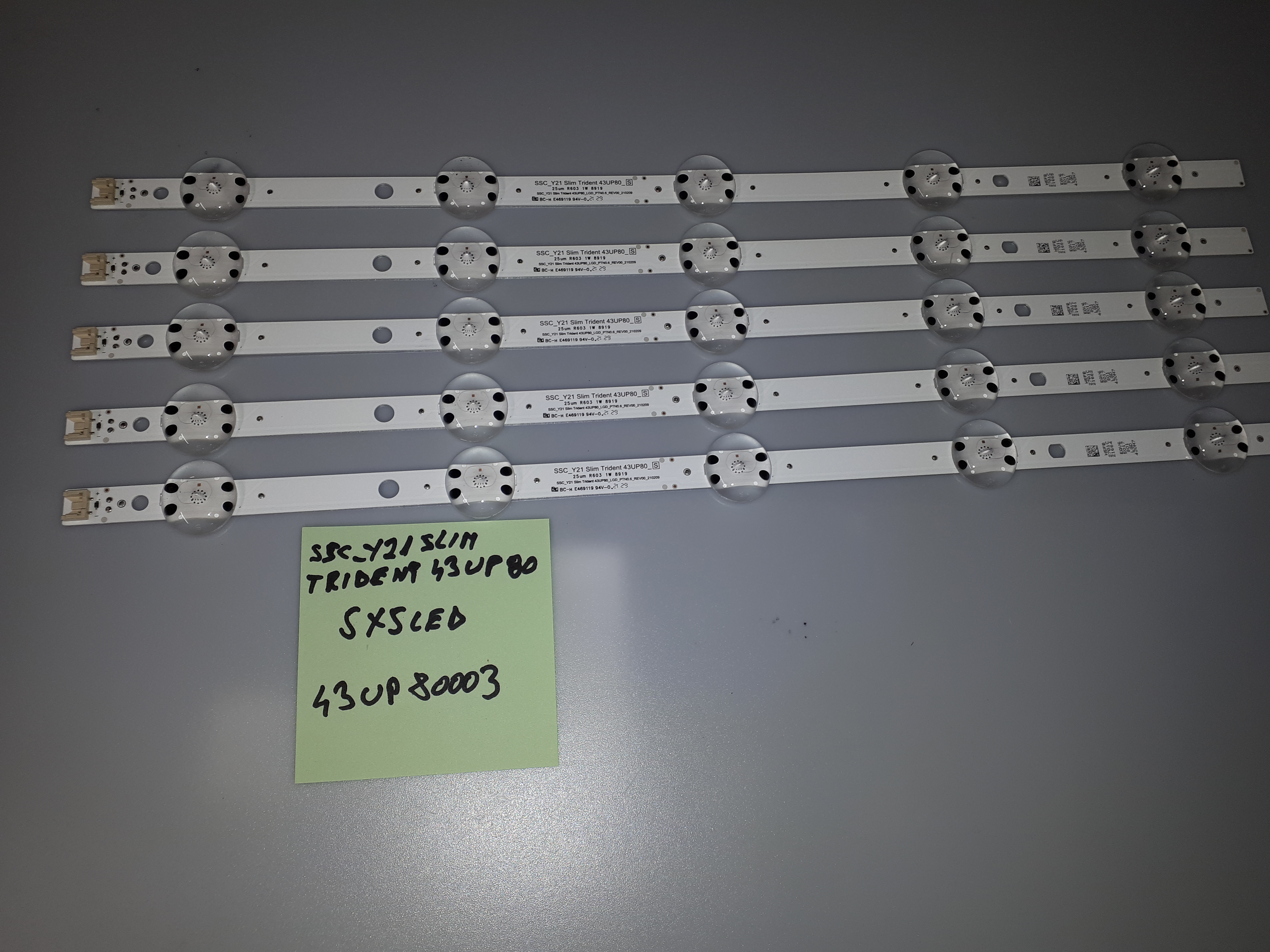 43UP80003 5x5 led  SSC_Y21SLIM TRIDENT 43UP80