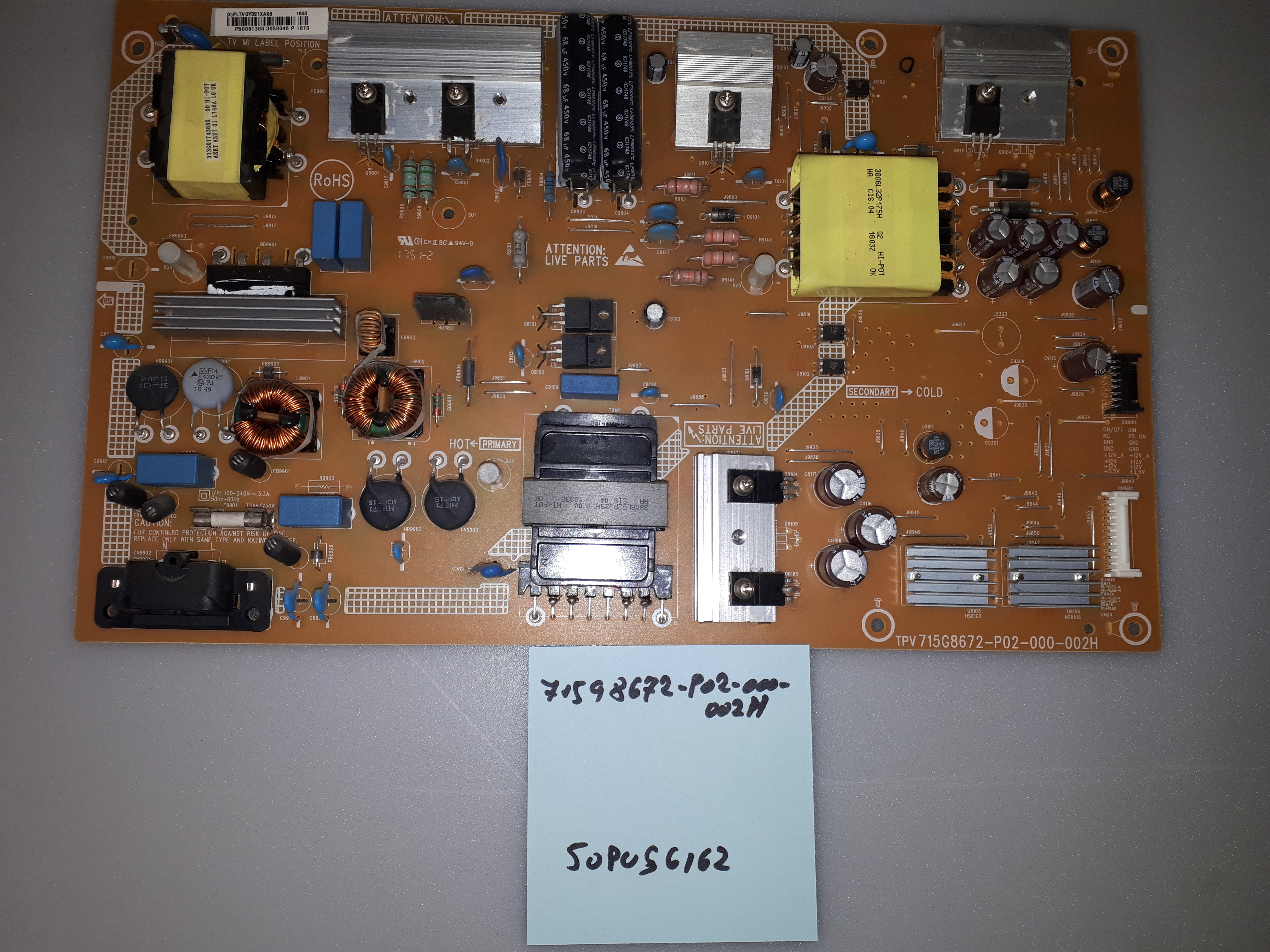 715G8672-P02-000-002H 50PUS6162