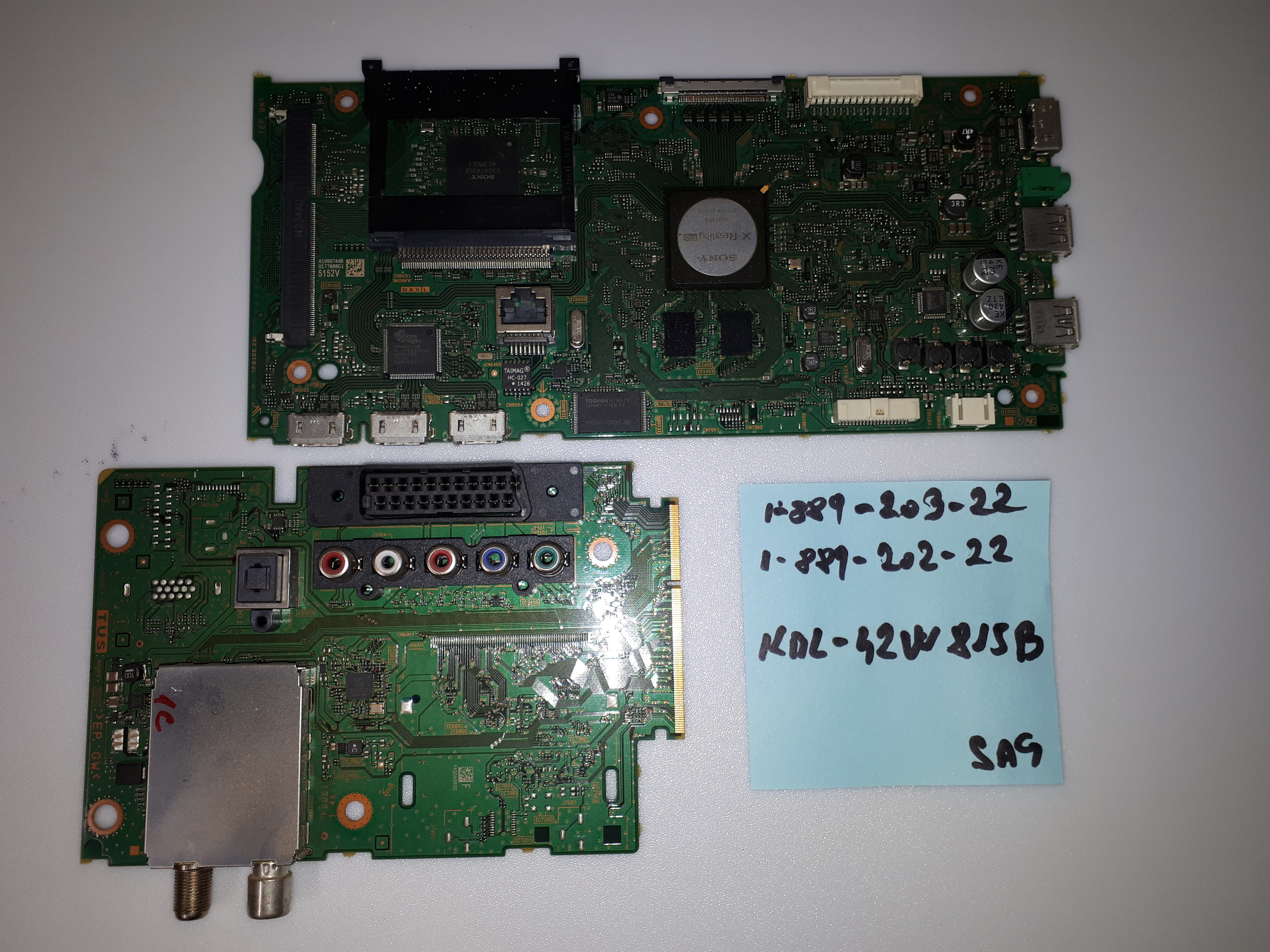 KDL-42W815B 1-889-203-22  1-889-202-22
